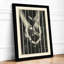 Deer in Starlight Japandi - Framed Print-1070782769-1070782775