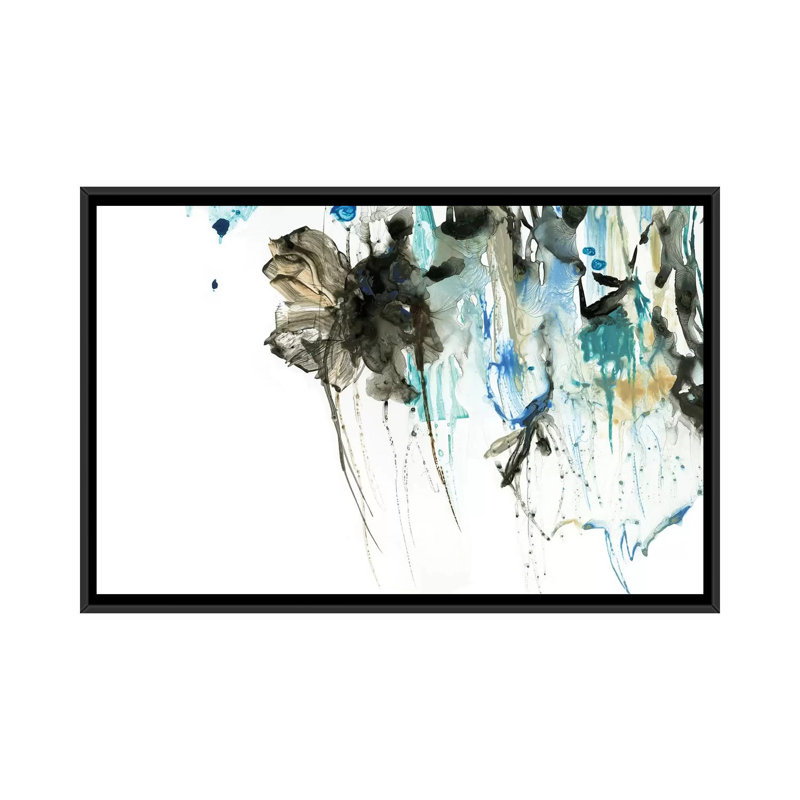 « water splash i », impression sur toile, H 18 po x l 26 po x P 1,5 po, Toile avec cadre noir