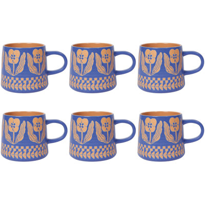 Set of 6 Mug Imprint Teppi