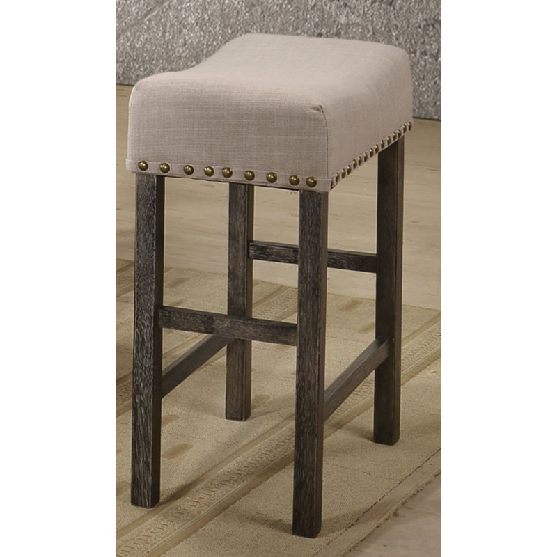 Haigh Upholstered Counter Stool , Weathered Gray