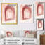 Décoration murale géométrique rose Blush Arch Glow III-1240194420-1240194419