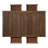 Heppman 6 - Person Four Leg Dining Set