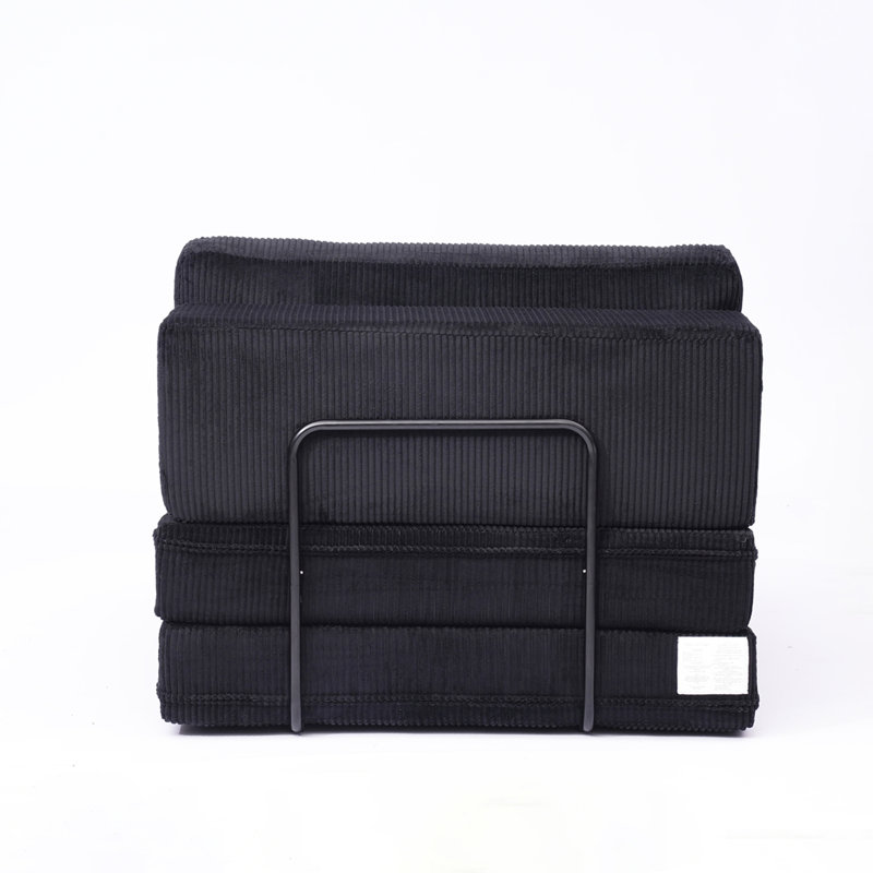 Canapé modulaire pliable Castle, Noir