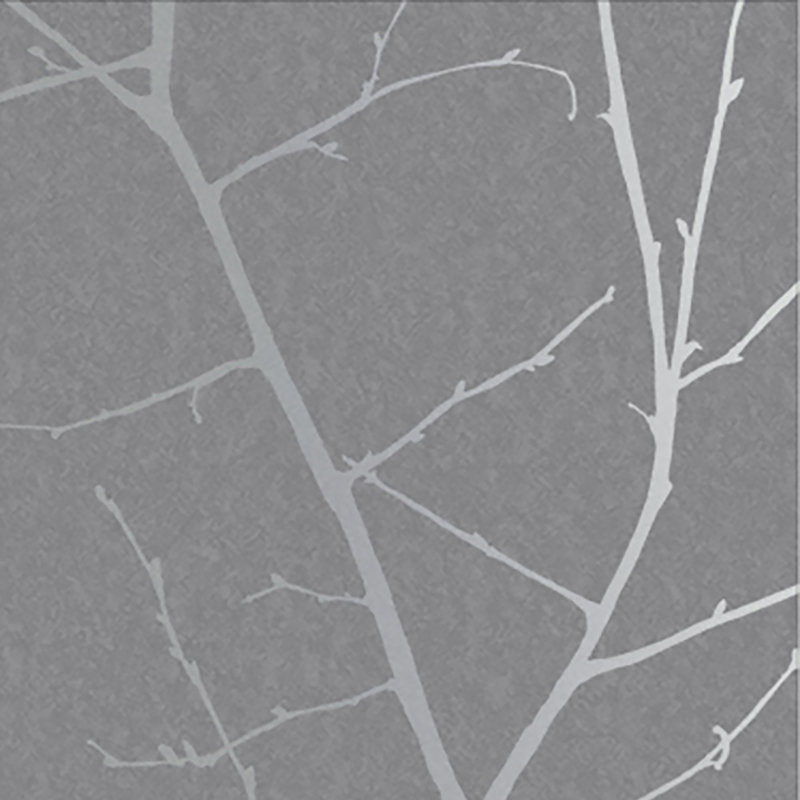 Papier peint floral Lebofsky, gris