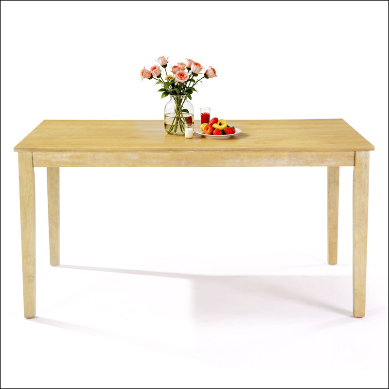 Table de salle à manger en bois massif de style campagnard