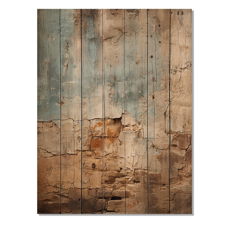 «Hebrew Western Wall Collage I» sur bois, H 20 po x l 10 po x P 0,78 po