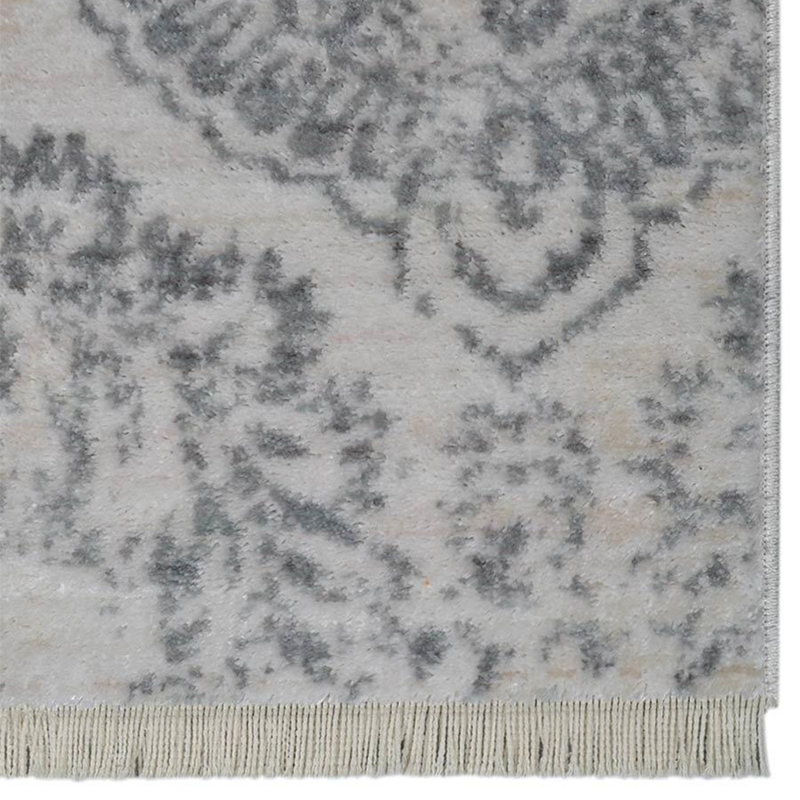 Armijo Area Rugs Washable Non-Slip, Carpet for Living Room Bedroom Dining Room - MACHINE MADE POLYESTER AREA RUGS - Runner, Ivory Color, Oriental Design