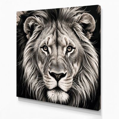 «Big Cats Katanga Lion», art mural sur toile