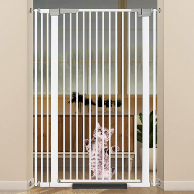 Barrière pour animaux 29 po à 40 po avec fermeture automatique et ensembles d'extension de 2,75 po et 5,5 po