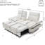 Futon convertible multifonctionnel en chenille avec dossier réglable-2020707018