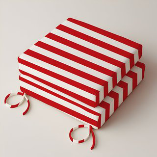 3" Deep Seat Cushion Stripe Border Frame - Water-Resistant