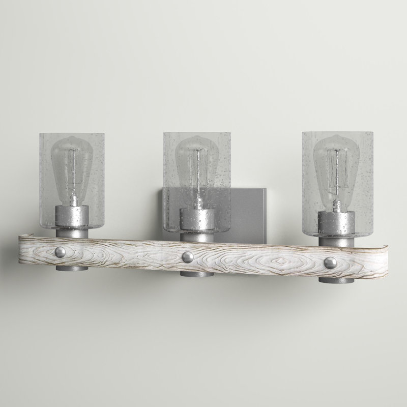 Kingsley 3 - Light Dimmable Vanity Light, Galvanized