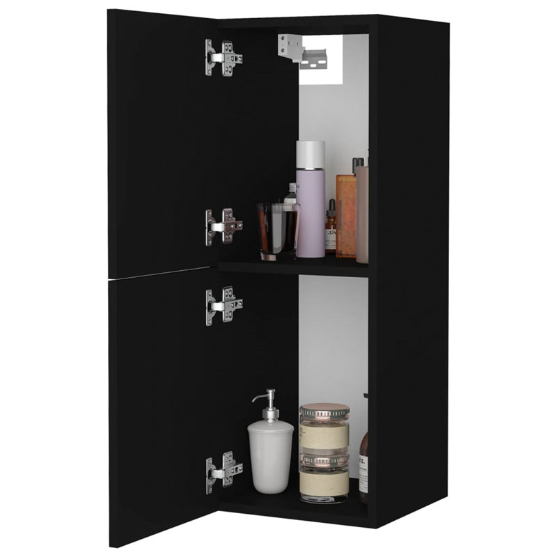 Kremena Bathroom Cabinet, Black