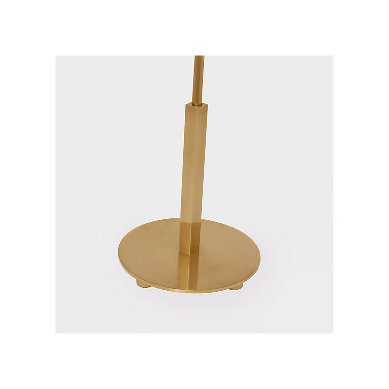 J. Randall Powers Hackney Buffet Lamp, Hand-Rubbed Antique Brass, Fabric