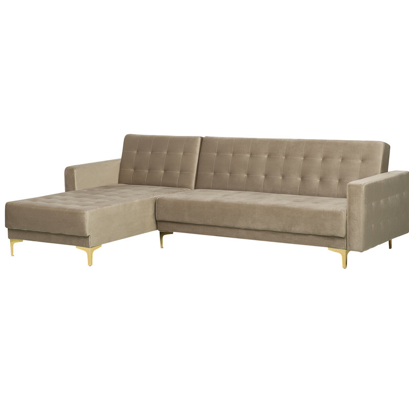 Prentice 4 Seater Sofa Bed, Left Hand Facing, Beige