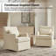 Chaise berçante pivotante avec dossier rembourré Jaxon-2027898616