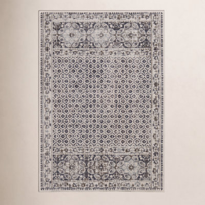 Chander Charcoal Ivory Oriental Rug