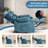 40.9'' Width Soft Velvet Living Room Recliner-896403521