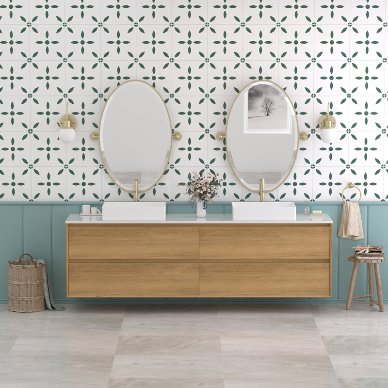 Meuble-lavabo flottant double 84 po Newark