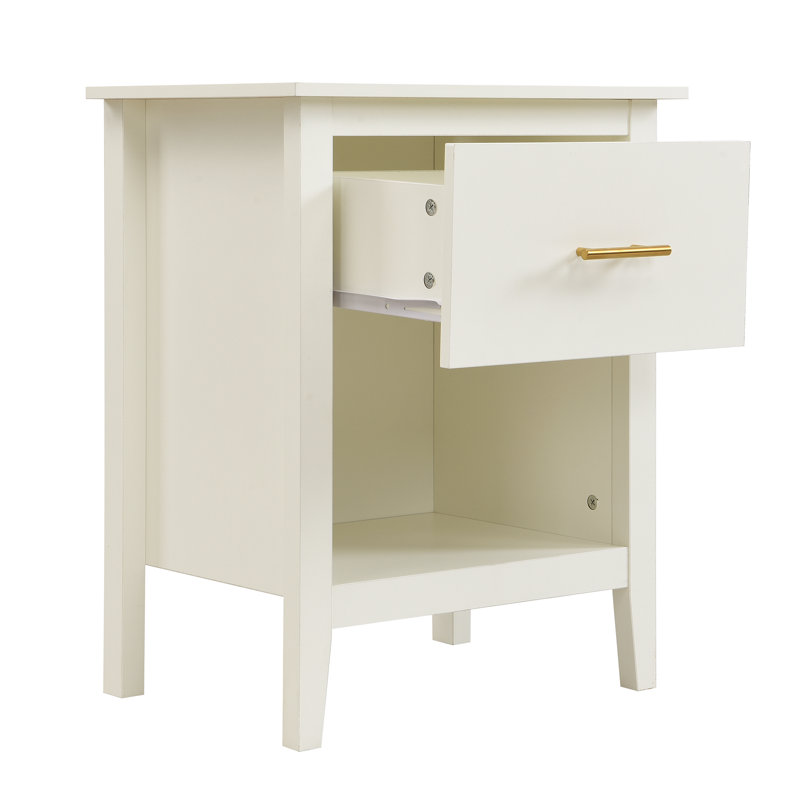 47.5 cm W Bedside Table, white