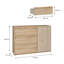 118 cm W Plastic Credenza