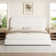 Manfred Boucle Upholstered Cloud Bed Frame with Rounded Corners Headboard, Soft Platform Bed Frame with Thickened Footboard