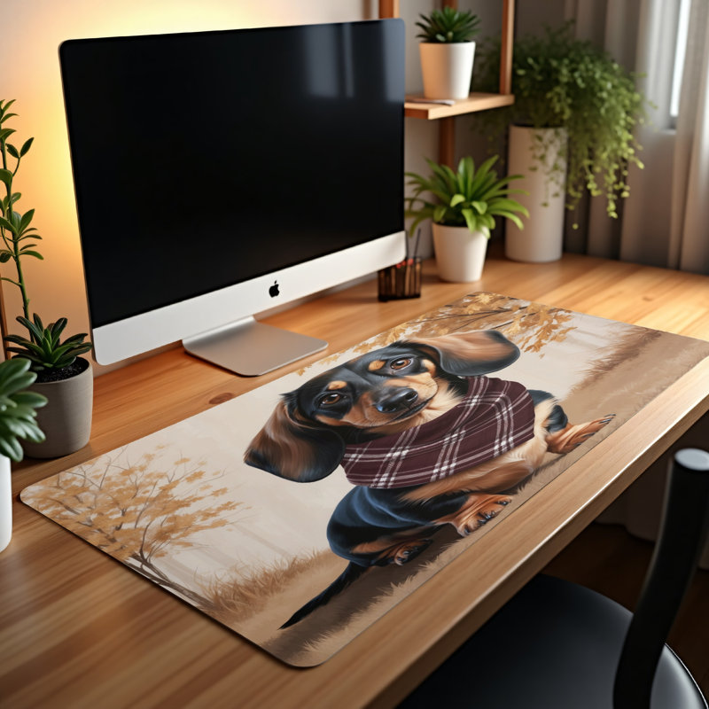 Polyester Desk Pad, 14.4x12.1