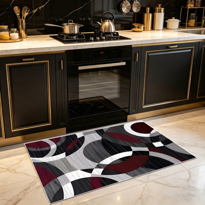 Tapis géométrique abstrait moderne, doux et facile à nettoyer, adapté aux salons, chambres à coucher, salles à manger, salles d'étude et autres espaces intérieurs