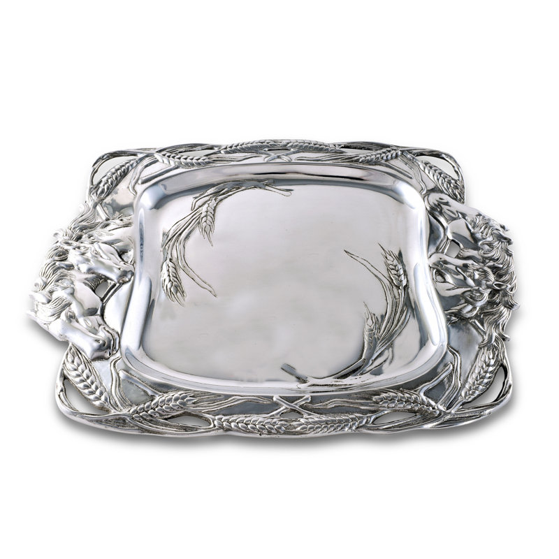Equestrian Metal Decorative Tray