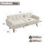 Delanie Cattaleya 78" Mid Century Modern Square Arms Linen Upholstered Sofa-2145373156