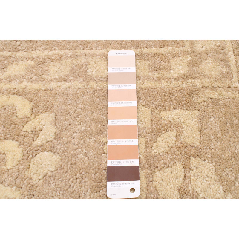 Tapis unique en laine noué à la main 8 pi 1 po x 11 pi 1 po nouvel âge Parocela