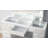 Contemporary Style 1pc Vanity w/ Stool Set Glass Top Storage Drawers Central Mirror w/ Bulbs USB And Power Outlet White and Gray Finish