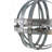 4 - Light Galvanized Chandelier, Hanging Light Fixture With Adjustable Chain For Kitchen Dining Room Foyer Entryway, Bulb Not Included