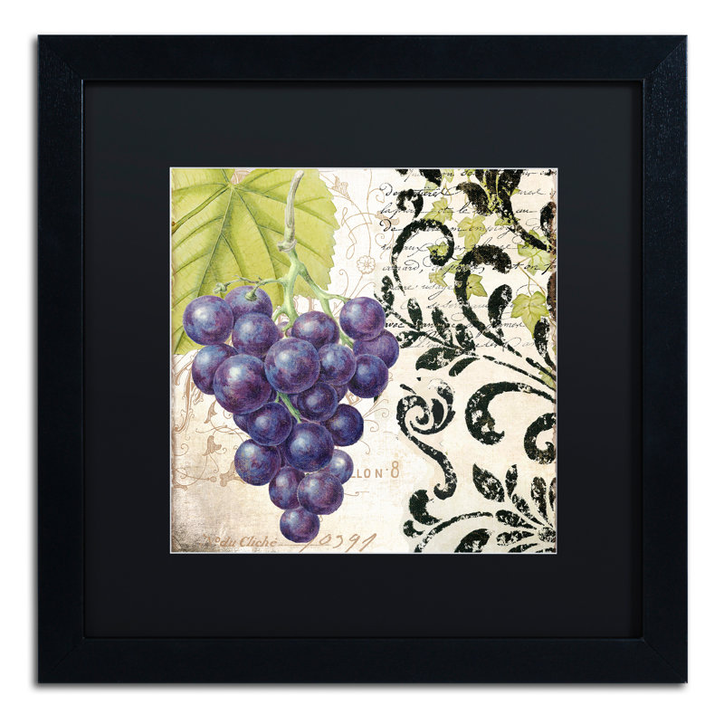 Jadaya «Les Fruits Jardin II», impression encadrée, Noir, H 16 po x l 16 po x P 0,5 po