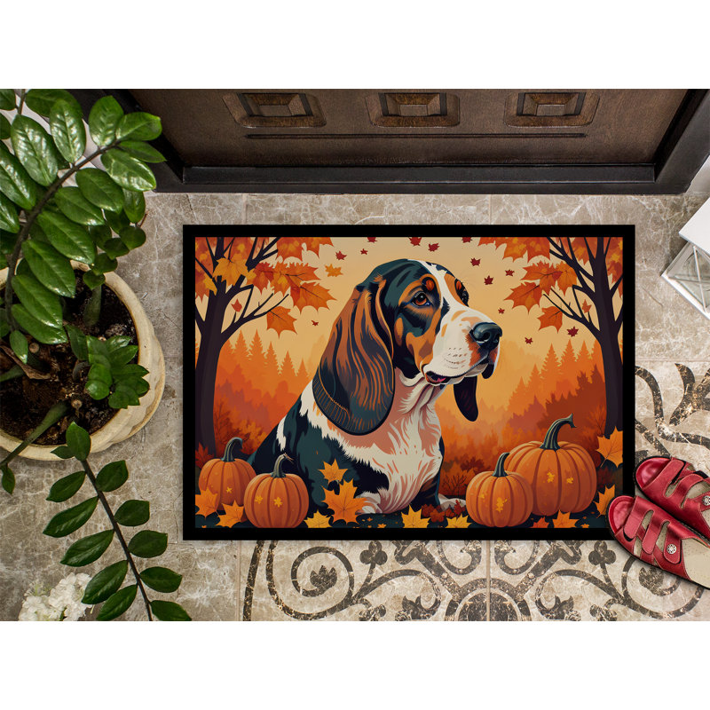 Tapis d'intérieur ou d'extérieur Basset Hound, L 24 po x L 36 po