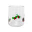 Verre Holly Leaf Icon, ensemble de 4