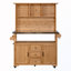 Banc de rangement avec roues verrouillables et huche-1326700089