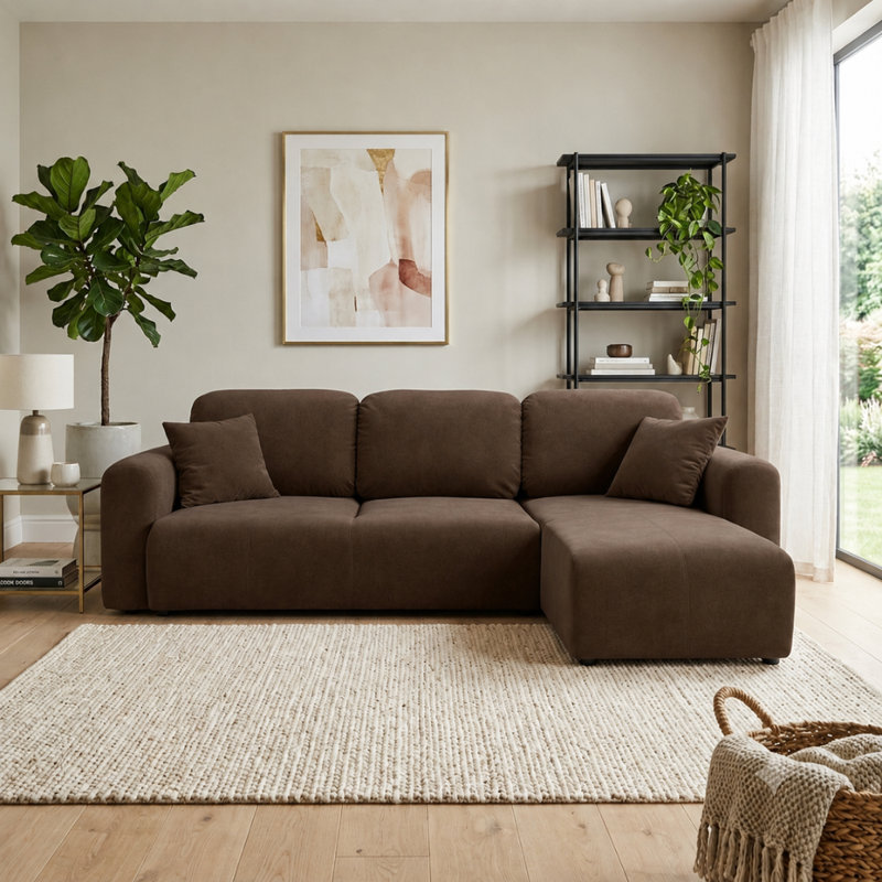 Chandara 3 Seater Sofa Bed, Right Hand Facing Corner Sofa