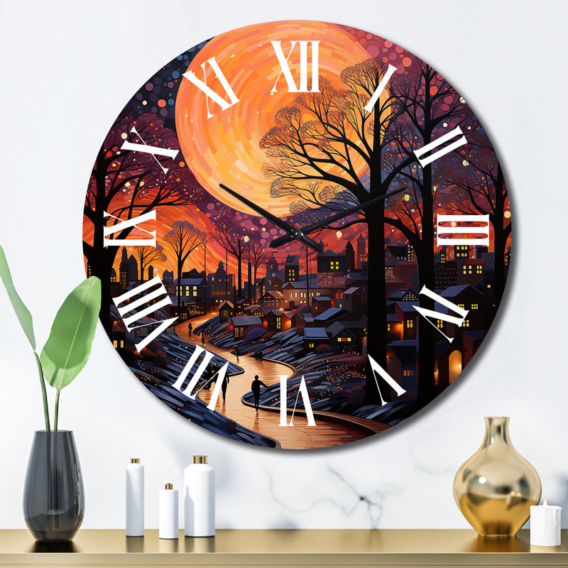 Horloge murale Charnetta - Harlem Renaissance, Grand