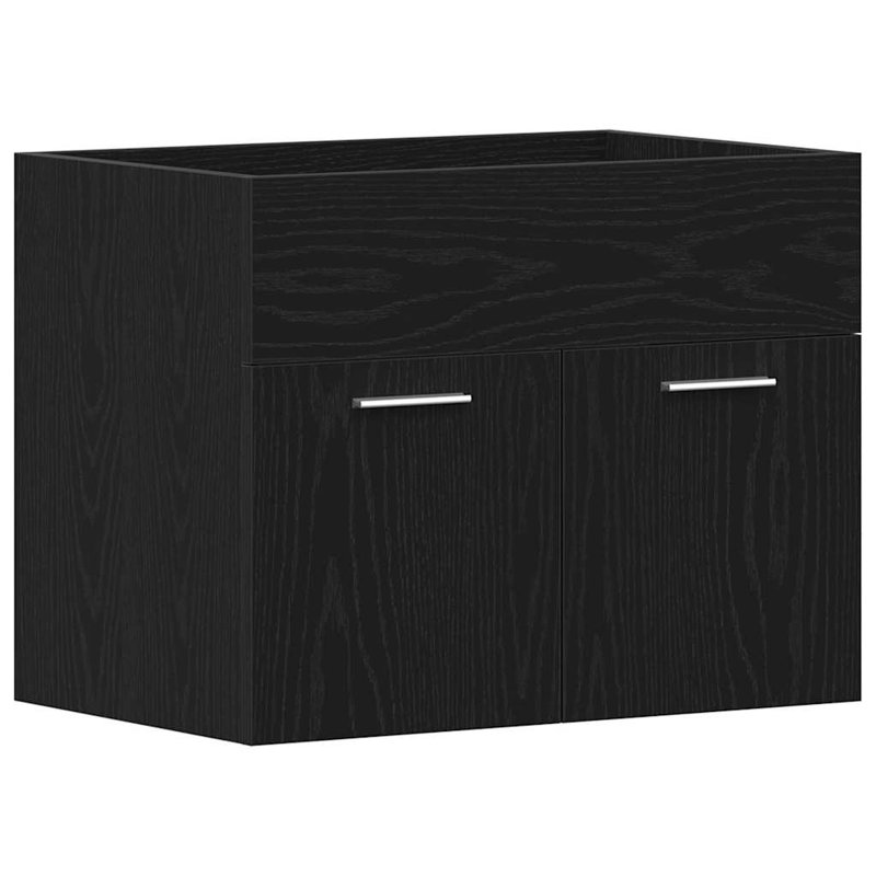 60cm Bathroom Vanity Base Only, Black Oak