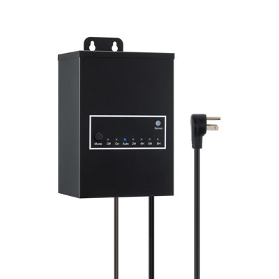 Alimentation Amped Landscape Lighting 12 V, entrée 120 V à brancher, sortie 100 W maximum avec modes programmables et capteur photo