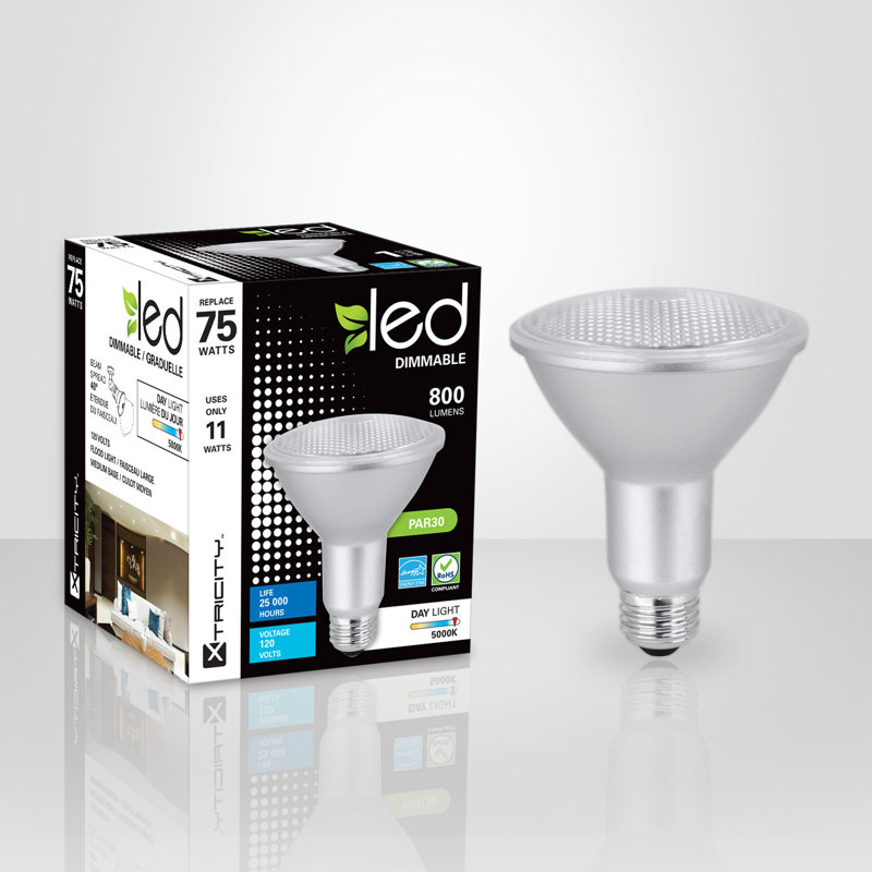 Ampoule à lumière del à luminosité e26, 5000 K