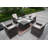 4 - Person Wicker Patio Dining Set with Square Table , Cushions Included