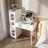 Makeup Desk Vanity Dressing Table with LED Mirror and Storage