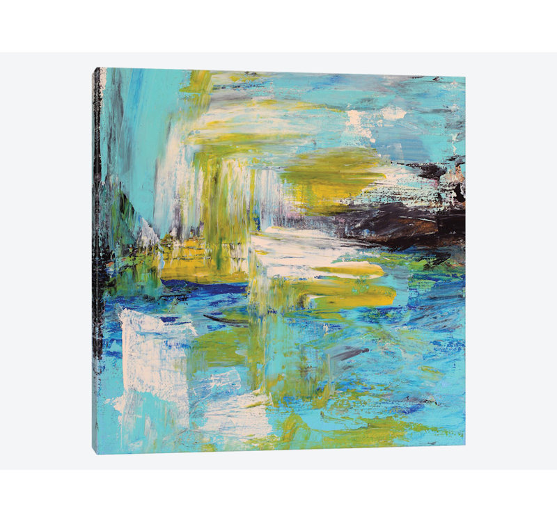 « summer après-midi », impression sur toile, H 26 po x l 26 po x P 1,5 po, Pas de tapis, Toile tendue