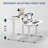 Electric Adjustable Standing Desk for Home Office and Gaming, 55" Top-116739364-116739357