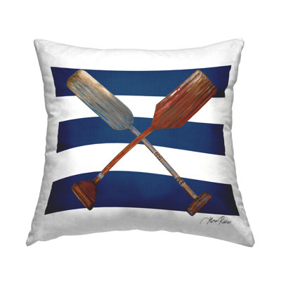 Coussin Nautical Crossed Oars