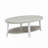 Oval Wood Shelf 3-Piece Coffee Table Set