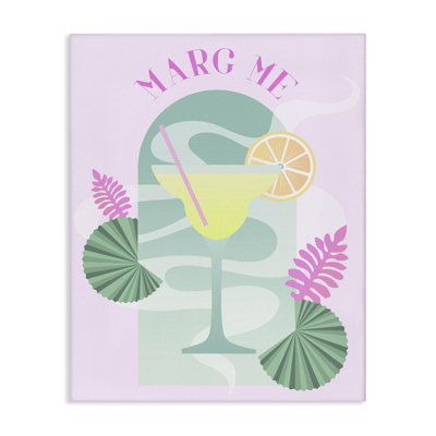 Marg Me Phrase Canvas Wall Art by Daphne Polselli bp-835_CN