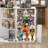 L-shaped Reception Desk With Counter, Glass Retail Counter Desk Display Case, 2 Drawers